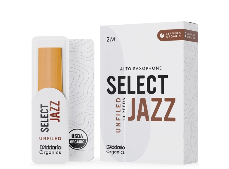 D'Addario Woodwinds ORRS10ASX2M 10-pk 2M Org. Select Jazz Un-Filed Alt-sax 