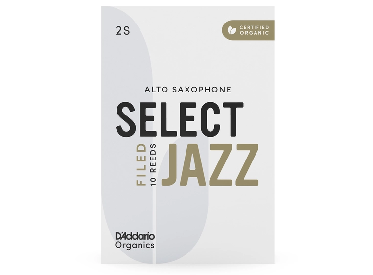 D'Addario Woodwinds ORSF10ASX2S 10-pk 2S Org. Select Jazz Filed Alt-sax 