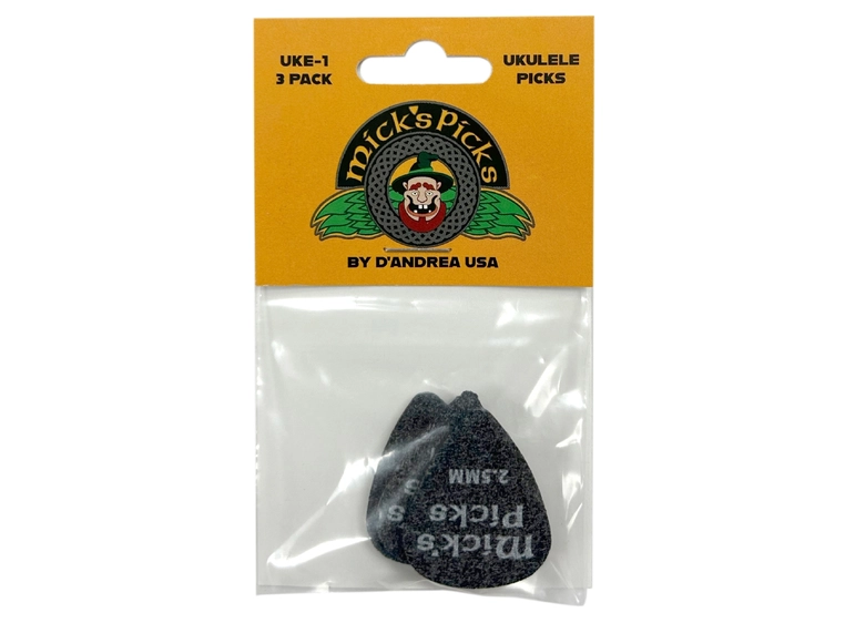 D'Andrea Micks Picks 351 Ukuleles 2,50 Pick Pack 3 pcs 