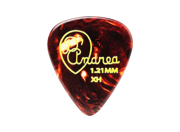D'Andrea Shell Celluloid 351 - 1,21 X-Heavy Pick Tin 12-pakning 