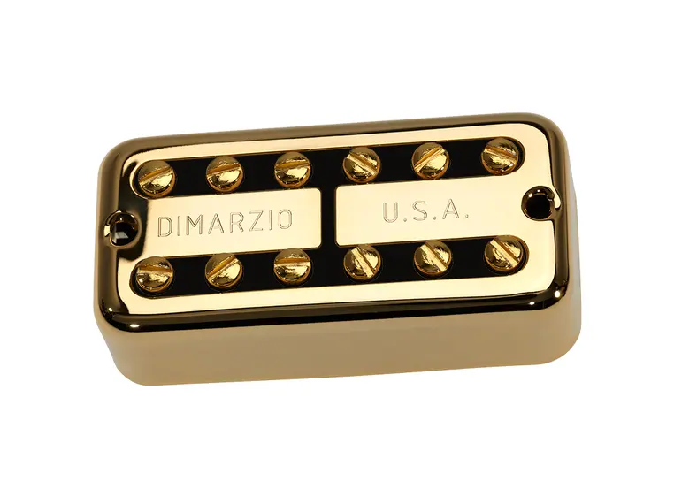 Dimarzio DP294FGBK Pickup PAFTRON Bridge, F-spaced, Gold/Black Insert 