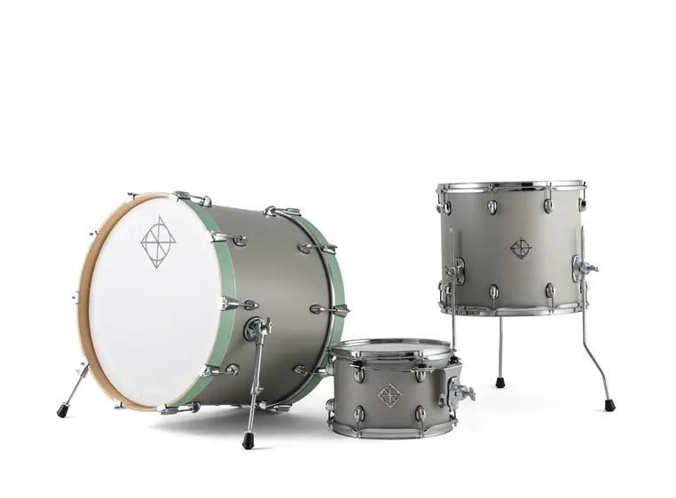 Dixon Cornerstone Hybrid 22" Shell Set 3-piece, Satin Cement Grey 