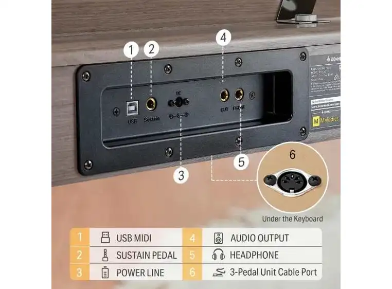 Donner DDP-60 el-piano grå 