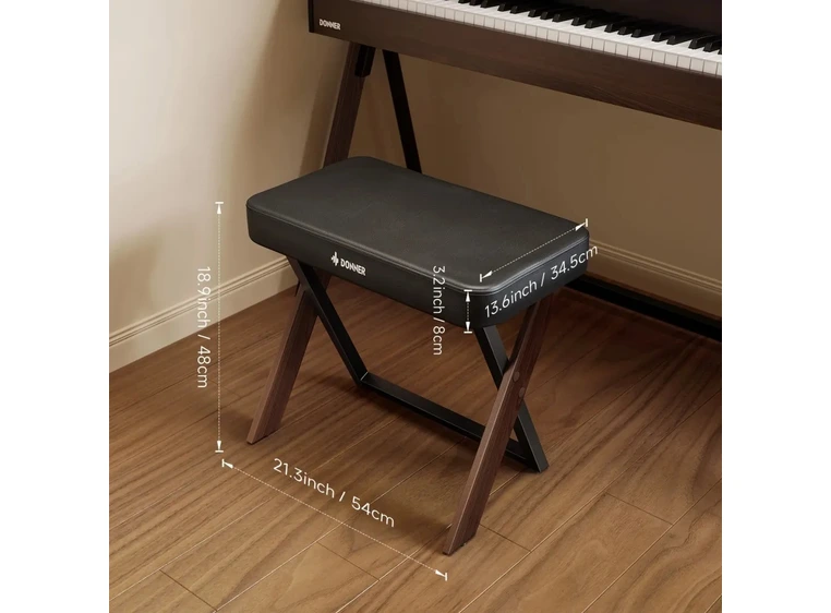 Donner DKB-300 Pianokrakk Walnut 