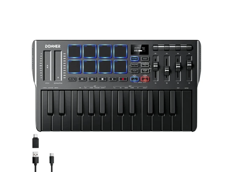 Donner DMK-25 Pro midi-keyboard 