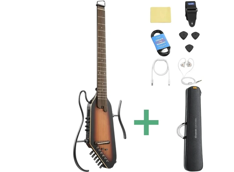 Donner HUSH-I PRO silent gitar sunburst 
