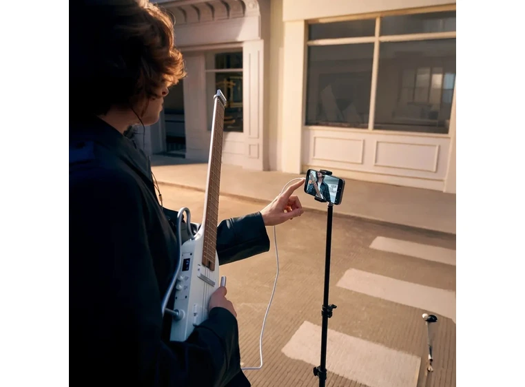 Donner HUSH-X PRO silent el-gitar white 
