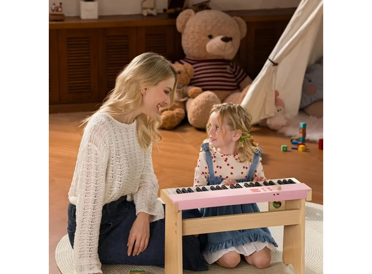 Donner KIDO V-20 el-piano for barn light pink 