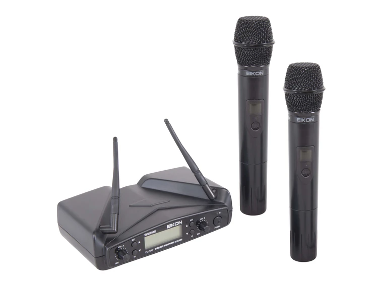 Eikon WM700DM Dobbelt trådløst system 2 håndholdte mikrofoner (823–832 MHz) 