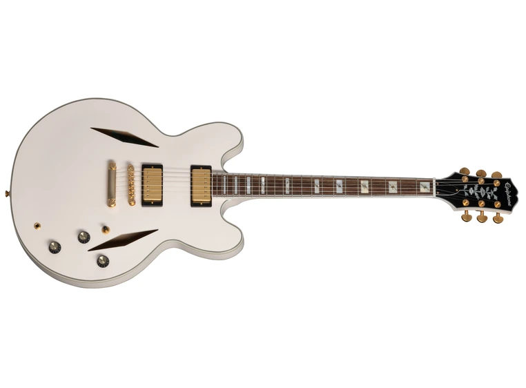 Epiphone Emily Wolfe White Sheraton Incl EpiLite Case Aged Bone White 