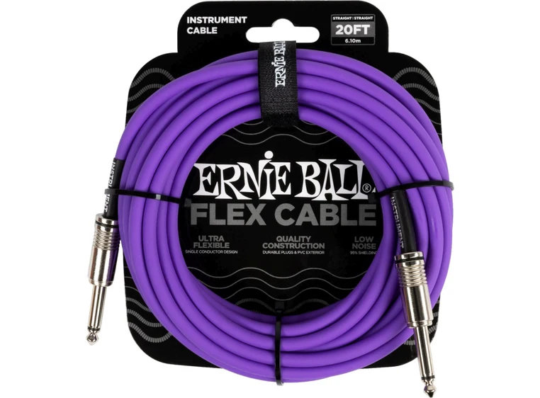 Ernie Ball 6420 instrumentkabel 6m Lilla 