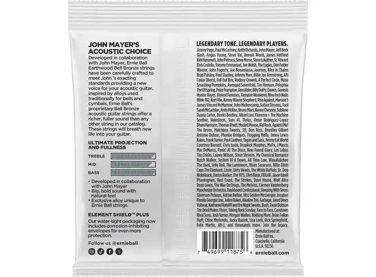 Ernie Ball EB-2348 Earthwood Bell Bronze (011–052), Light 