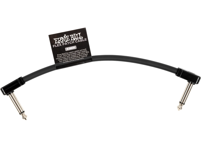 Ernie Ball EB-6439 Flex Patchkabel Black 15cm 