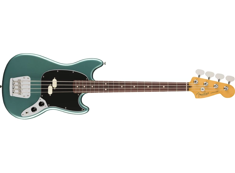 Fender Am Pro Classic Mustang Bass Faded Sherwood Green Metallic, RW 