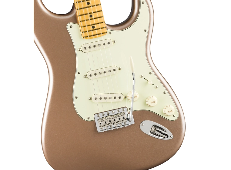 Fender Am Pro Classic Stratocaster Faded Firemist Gold, MN 