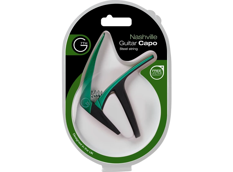 G7th Nashville Capo 6-strengs Green 