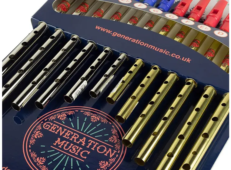 Generation Flageolet Tin Whistle Display 12-pack 