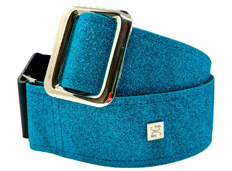 Get'm Get'm Gorgi Glitter Baby Blue Hologram 2” Gitarreim 