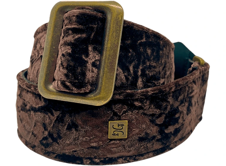 Get'm Get'm Strap 2" Boujee Velvet Tourmaline Brown 