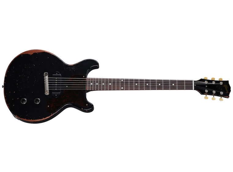 Gibson Customshop 1960 Les Paul Junior Dbl Cut Reissue Ultra Heavy Aged Ebony 