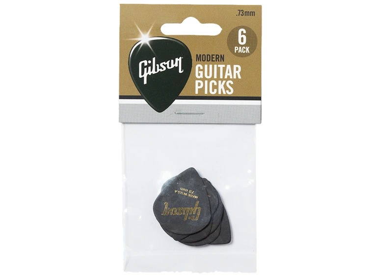 Gibson S&A Modern Guitar Picks 0.73mm 6-pakning 