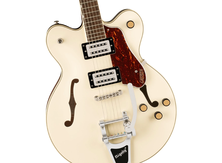 Gretsch G2622T Streamliner Center Block DC Bigsby, LF, Broad’Tron, Vintage White 