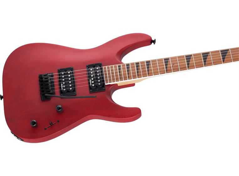 Jackson JS Series Dinky Arch Top JS24 DKAM, Caramelized Maple, Red Stain