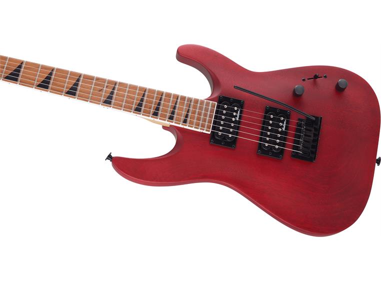 Jackson JS Series Dinky Arch Top JS24 DKAM, Caramelized Maple, Red Stain