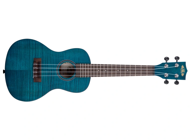 Kala KA-CEMB Blue Exotic Mahogany Concert Ukulele, med bag (UB-C) 