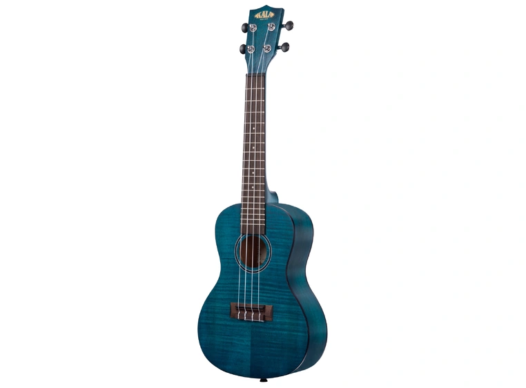 Kala KA-CEMB Blue Exotic Mahogany Concert Ukulele, med bag (UB-C) 