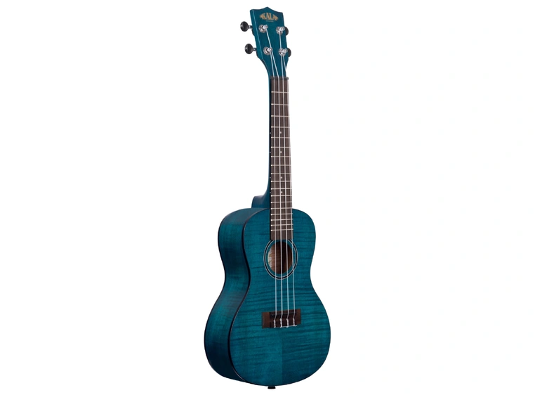 Kala KA-CEMB Blue Exotic Mahogany Concert Ukulele, med bag (UB-C) 