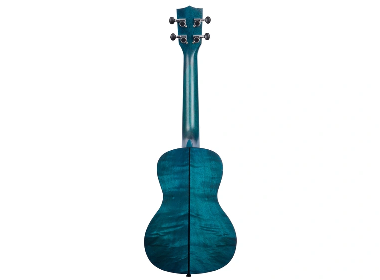 Kala KA-CEMB Blue Exotic Mahogany Concert Ukulele, med bag (UB-C) 