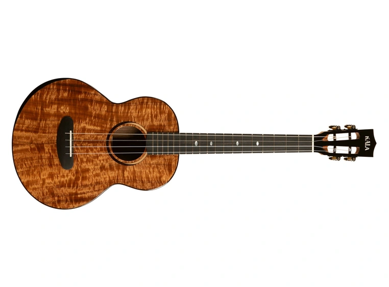 Kala KA-CT-SA-BG Contour All Solid Gloss Acacia Baritone Ukulele, med bag 