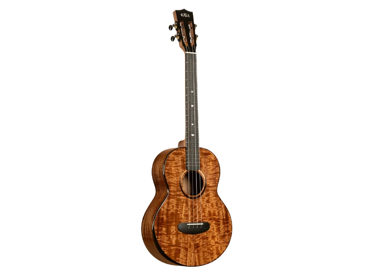 Kala KA-CT-SA-BG Contour All Solid Gloss Acacia Baritone Ukulele, med bag 