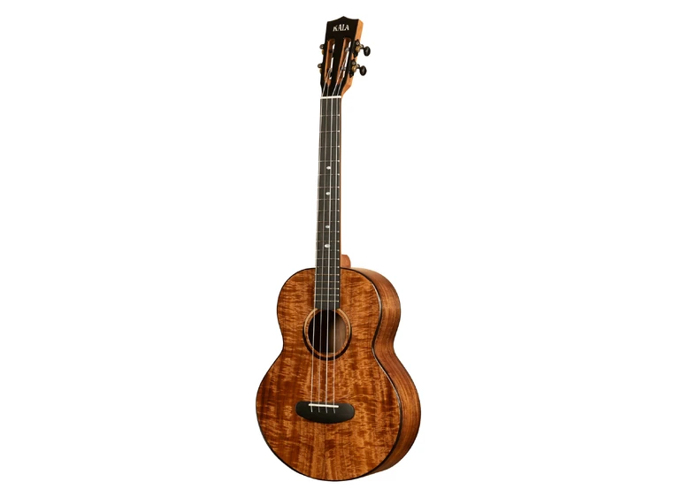 Kala KA-CT-SA-BG Contour All Solid Gloss Acacia Baritone Ukulele, med bag 