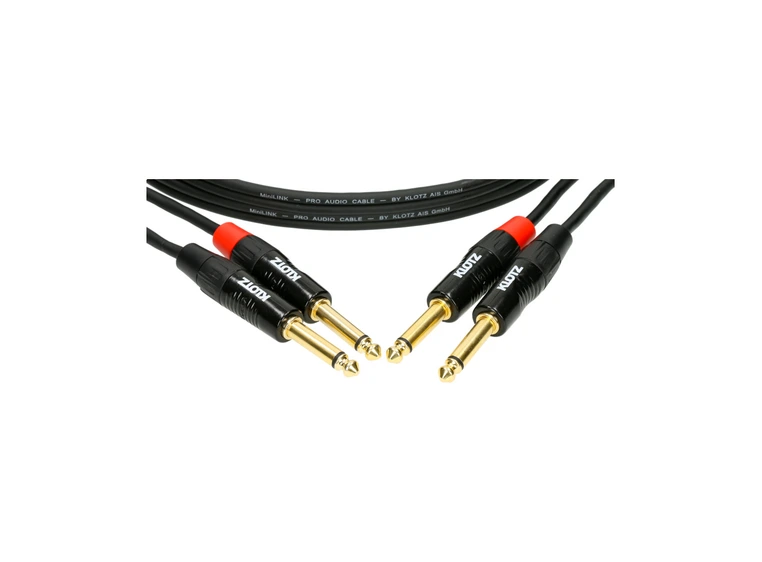 Klotz KT-JJ MiniLink Pro stereo twin Metal jack-jack 1,5m 