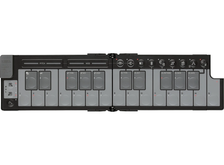 Korg nanoKEY Fold MIDI-keyboard Black 