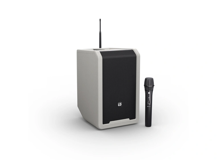 LD Systems ANNY 8 HHD B8 Kompakt-PA Urban Grey, med håndholdt mikrofon 