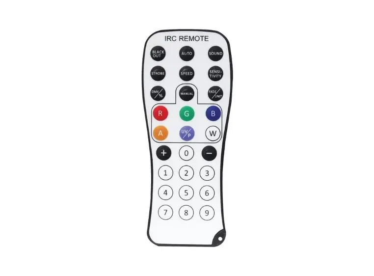 LEDJ IR Remote Passer div. LEDJ, Equinox produkter 