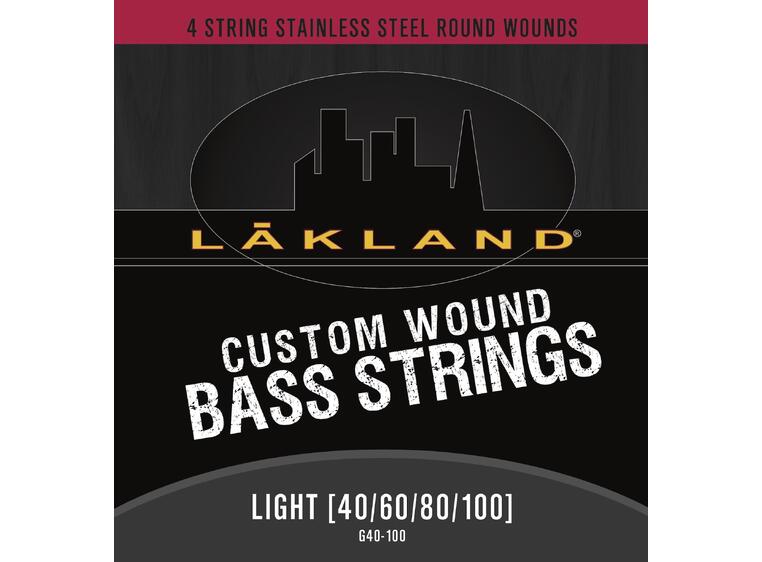 Lakland Custom Wound Stainless Steel (040-100) 4-String, Light