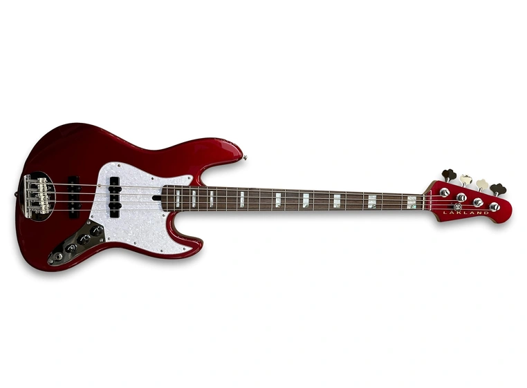 Lakland Skyline 44-60 Custom Bass 4-Str Candy Apple Red Gloss 