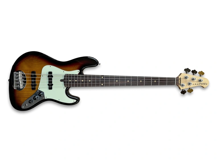 Lakland Skyline 55-60 Bass, 5-String Three Tone Sunburst Gloss 