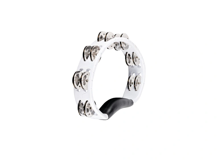 Meinl HTMT1WH Headliner Hand Tamburin 2 rows, White 