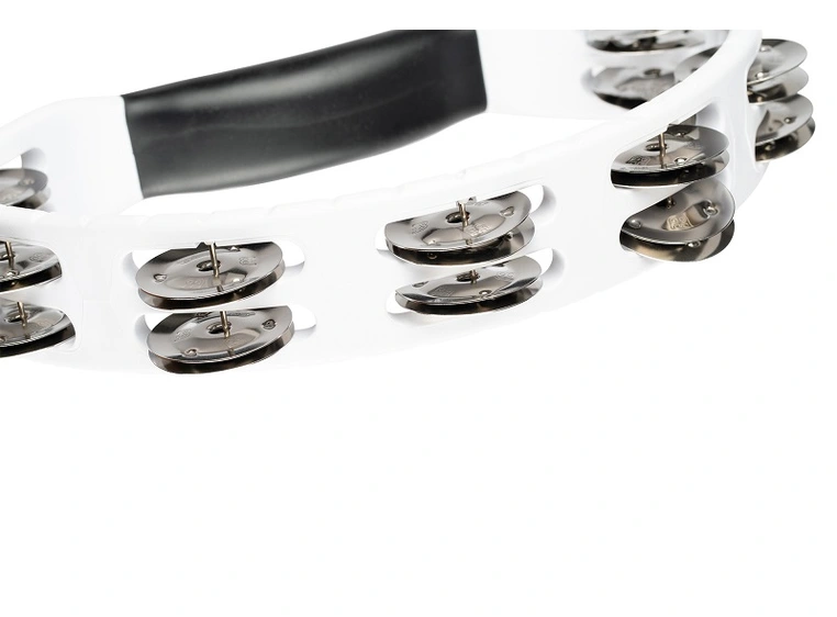 Meinl HTMT1WH Headliner Hand Tamburin 2 rows, White 