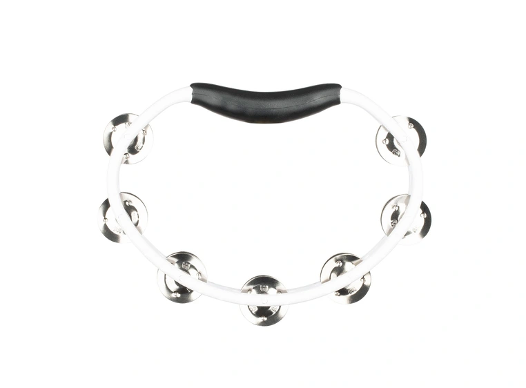 Meinl HTMT1WH Headliner Hand Tamburin 2 rows, White 
