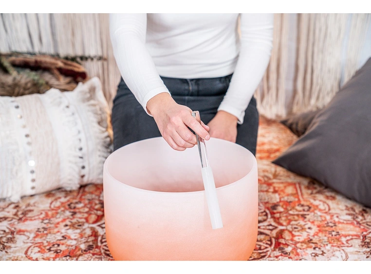 Meinl S.En. CSBC13D Crystal Singing Bowl 13 / D4 / Sacral Chakra, Orange 