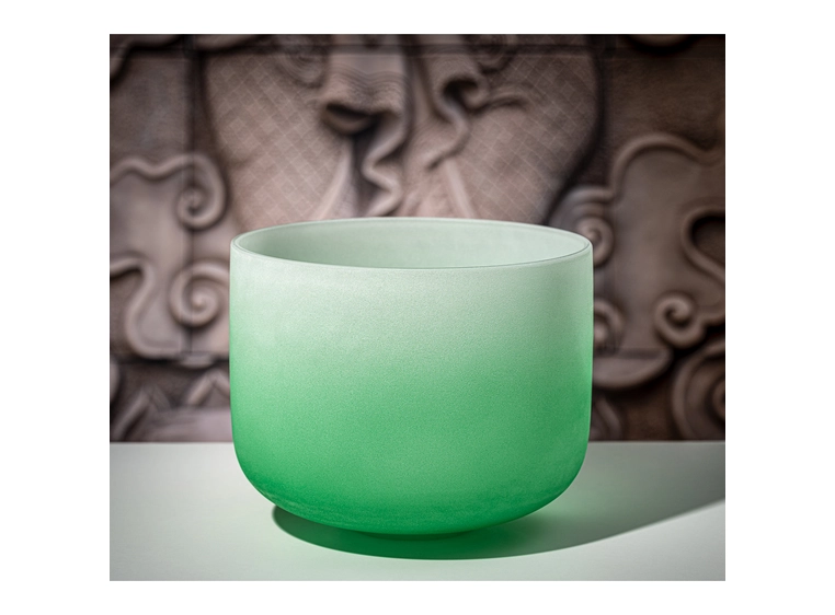 Meinl Sonic En. CSBC11F Crystal Singing Bowl 11 / F / 440Hz Heart Chakra, Green 