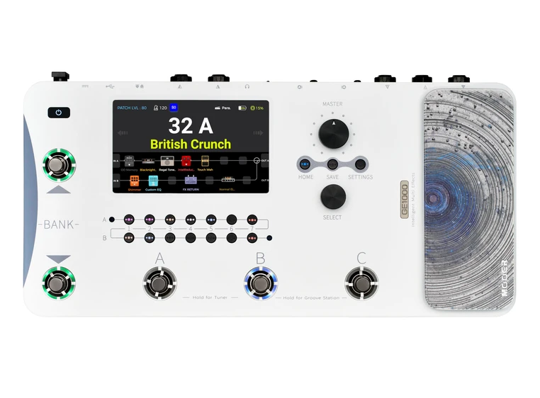 Mooer GE1000 White Amp Modeling & Multi Effects 