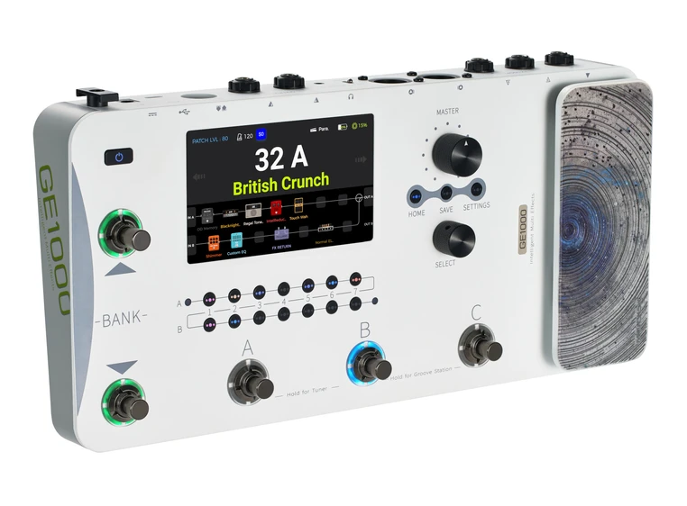 Mooer GE1000 White Amp Modeling & Multi Effects 