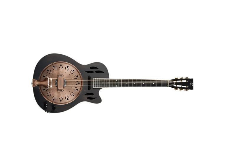 Ortega RRG40CE-DBK Americana Series Resonator Guitar, Cutaway, Satin black 